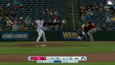 Eduardo Valencia homers (7) on a fly ball to left center field. Max Clark scores.