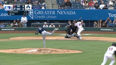 Ryan Waldschmidt walks with bases loaded