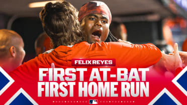Felix Reyes homers in first-career at-bat