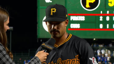 Nick Gonzales on his home run in the Pirates win