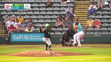 Lonnie White Jr. homers (8) on a fly ball to left field.