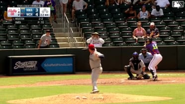Marek Houston homers (2) on a fly ball to left field.