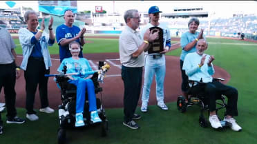 Royals honor Sarah Nauser on Lou Gehrig Day