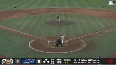 Max Williams homers (6) on a fly ball to left center field.