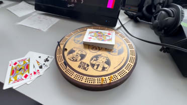 Brewers broadcast team plays cribbage