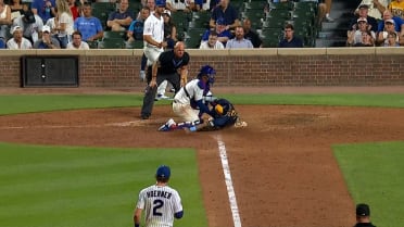 Ian Happ throws out Joey Ortiz at the plate!