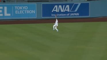 Andy Pages' great catch on the run