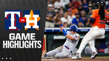 Rangers vs. Astros Highlights