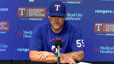 Skip Schumaker discusses the Rangers' 9-3 loss