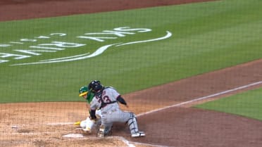 Guardians throw out Zack Gelof at home after review