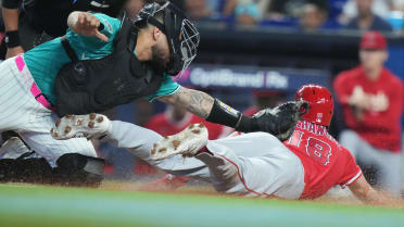 Nolan Schanuel called safe at home after review