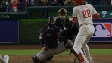 Alec Bohm hit by pitch confirmed after review