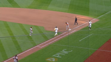 El último turno al bate del debut de Konnor Griffin