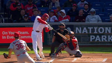 James Wood singles leading off the 1st