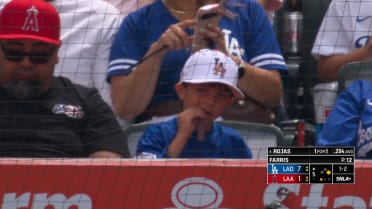 Dodgers broadcast shout out enthusiastic young fan
