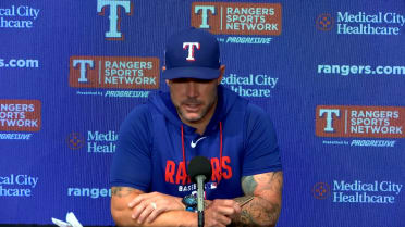 Skip Schumaker discusses the Rangers' 3-0 loss