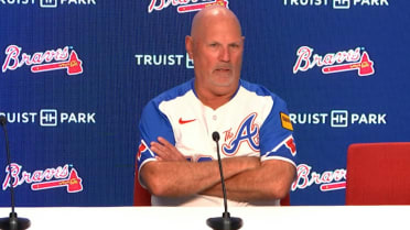 Brian Snitker talks Braves' extra-inning loss