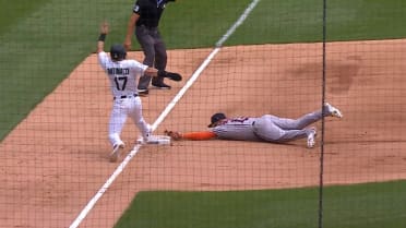 Isaac Paredes' diving double play