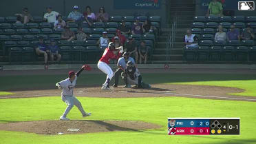 Lazaro Montes homers (12) on a fly ball to center field.