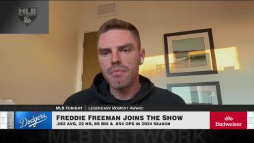 Freddie Freeman on Legendary Moment Award, more