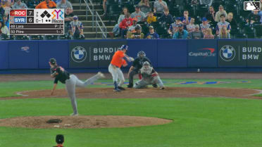 Émilien Pitre homers (1) on a fly ball to right field.