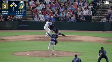Ethan Conrad homers (2) on a fly ball to center field. Alexis Hernandez scores.