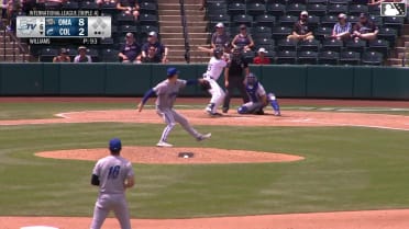 Ralphy Velazquez's first Triple-A homer