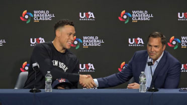 Aaron Judge, Mark DeRosa Team USA Press Conference