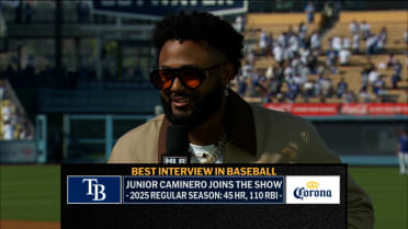 Junior Caminero talks taking over MLB Español, more