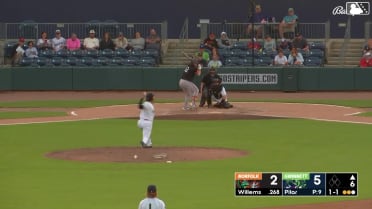 Creed Willems homers (12) on a fly ball to right field.