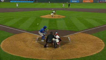 Joe Ryan throws an awkward pitch