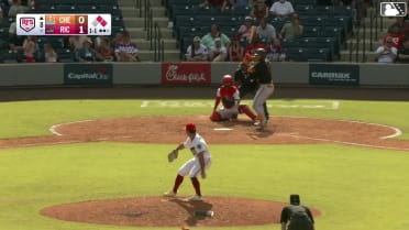Wehiwa Aloy homers (10) on a fly ball to left center field. Griff O'Ferrall scores. Frederick Bencosme scores.