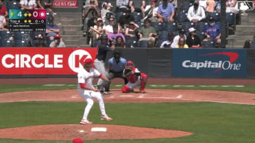 Luke Stevenson homers (10) on a fly ball to right field. Jo Oyama scores. Jonny Farmelo scores.