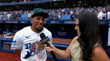 Chandler Simpson discusses the Rays' 1-0 victory