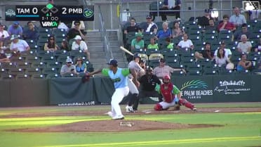 Dax Kilby homers (1) on a line drive to right field. Engelth Urena scores.