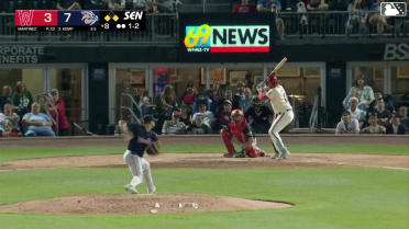 Keaton Anthony singles on a ground ball to center fielder Braiden Ward. Felix Reyes scores. Otto Kemp to 3rd.
