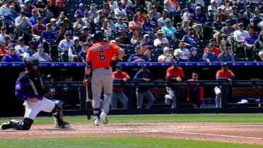 Jake Meyers exits game with lower back tightness