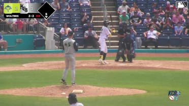 Blake Wolters fans his fifth batter of the game
