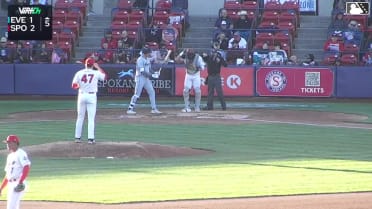Jonny Farmelo swats an opposite-field homer