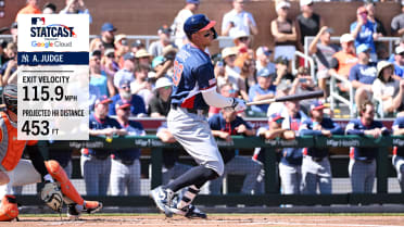Aaron Judge's 453-foot home run for Team USA