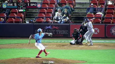 Aiden Taurek homers (4) on a fly ball to center field.