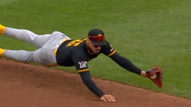 Ian Happ safe at first following a challenge