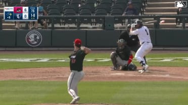 Jace Avina homers (19) on a fly ball to center field. Connor McGinnis scores.