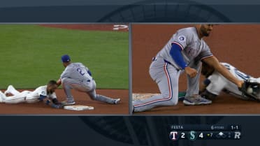 Victor Robles steals second base after review