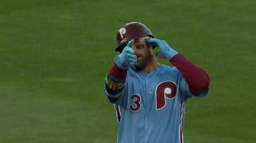 Phillies record eight doubles vs. Nationals