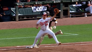 Manny Machado safe at first after replay review