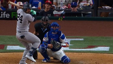 Jasson Domínguez singles in the 6th