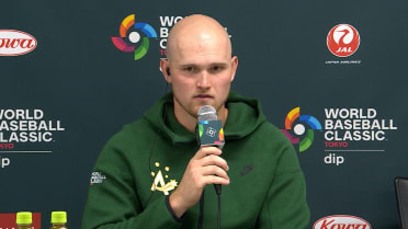 Curtis Mead discusses his homer in Australia's win
