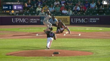 Coby Morales singles on a line drive to right fielder Zyhir Hope. DJ Gladney scores.