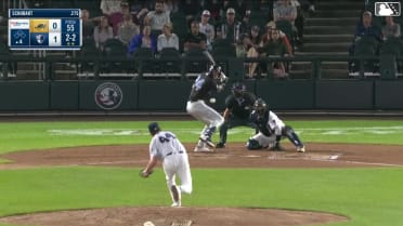 Nolan Schubart homers (9) on a fly ball to center field.